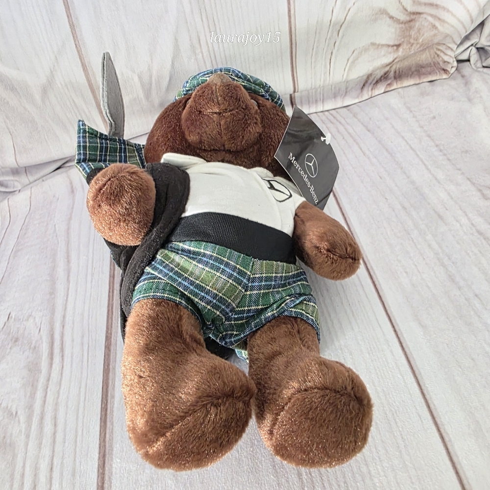 🌞SOLD🌞 Mercedes Benz Golfer Teddy Bear Plush Toy St Andrews Links 10 Inch 2015 - Picture 5 of 9